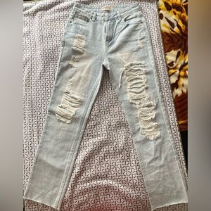 Brand new ripped jeans.